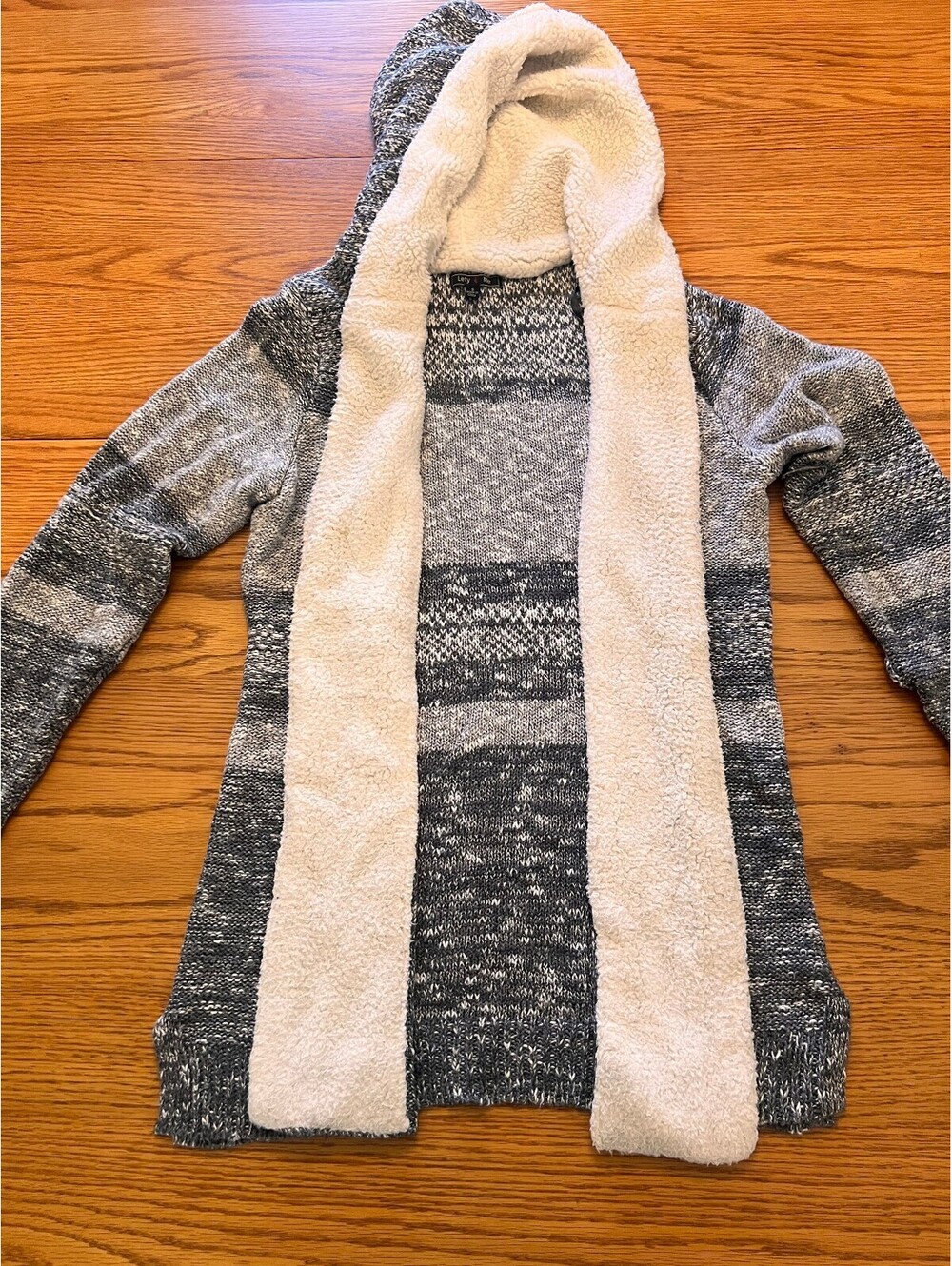 Lety & Me Women's Hooded Pullover Sweater with Sherpa Scarf